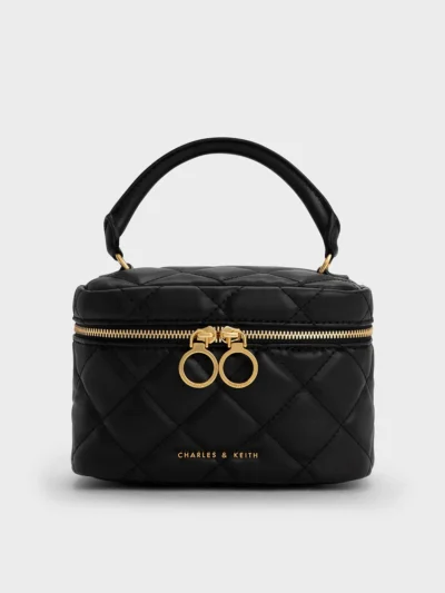 Quilted Two-Way Zip Bag